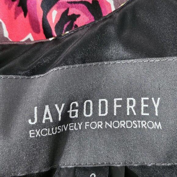 2/$50 Jay Godfrey Floral Sleeveless Mini Dress Size 8 NWOT | Chic & Elegant - Picture 6 of 7